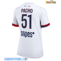 Camisa de time de futebol Paris Saint-Germain Willian Pacho #51 Replicas 2º Equipamento Feminina 2025-26 Manga Curta
